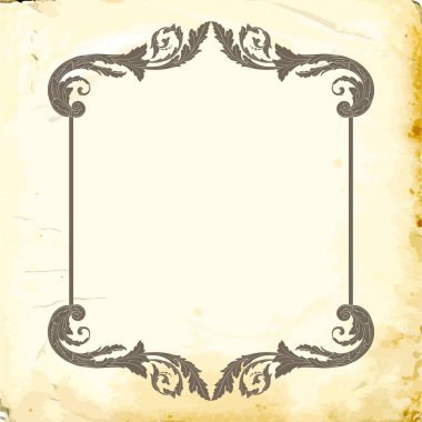 Tasarım için vintage elementlerin vektör barok 'u. 