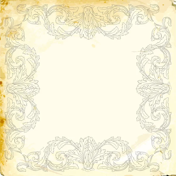 Vecteur baroque d'éléments vintage pour le design . — Image vectorielle