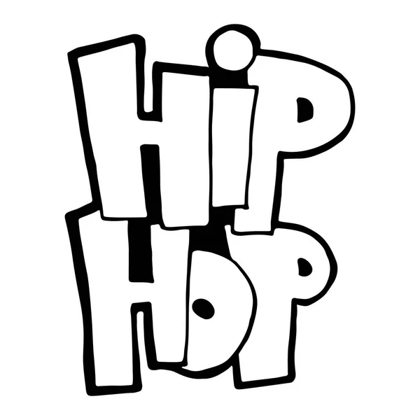 L'expression hip-hop. Graffiti manuscrit. Calligraphie moderne au pinceau . — Image vectorielle