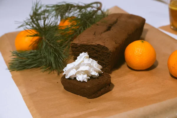 Süßwaren Stillleben Kekse Backwaren Mandarinen Eier Dessert Und Süßigkeiten Kochen — Stockfoto