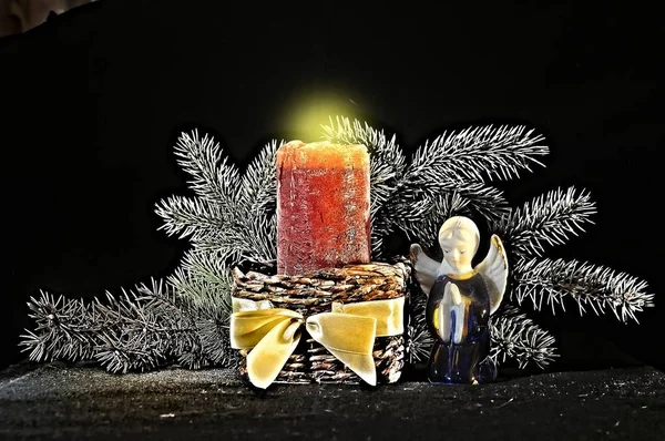 新年お祝いカード クリスマスと大晦日 — ストック写真