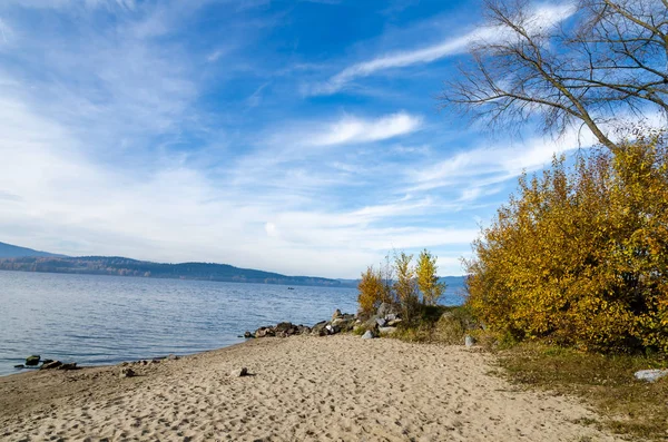 Pantai dari Danau Lipno — Stok Foto