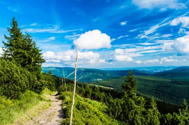 Aşağı yeri Labska Louka giden yol
