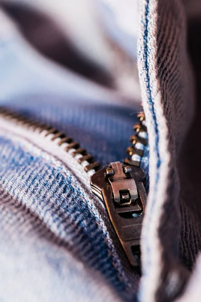 Fastener ışık kot bir closeup görünümünü