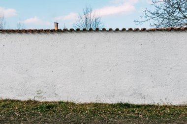 Saf beyaz duvar dokusu ile