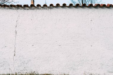 Saf beyaz duvar dokusu ile