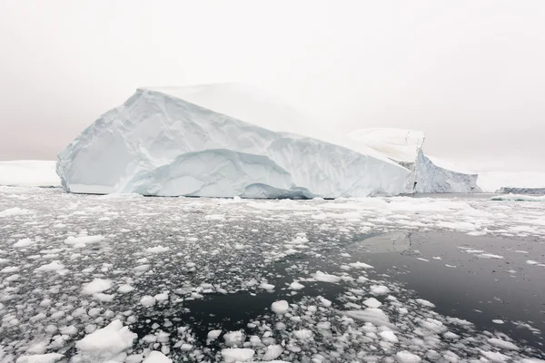 Wielkie góry lodowe topnieją codziennie o Grenlandii — Zdjęcie stockowe