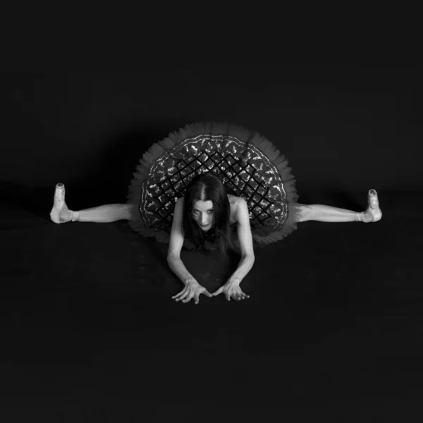 Beautiful balerina women posing in studio — Stock Photo, Image