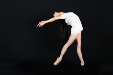 Studio poz güzel balerin kadınlar