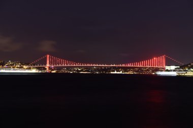 Istanbul boğazı ve köprü