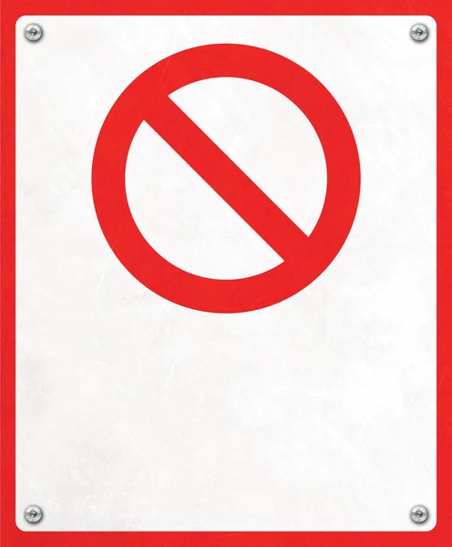 Beyaz arkaplanda uyarı işareti — Stok fotoğraf