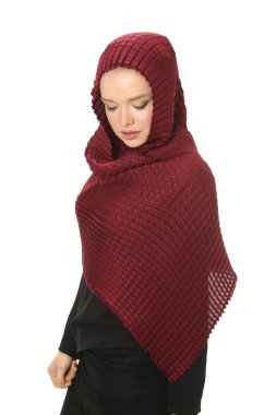 güzel genç Müslüman kadın portre Studio