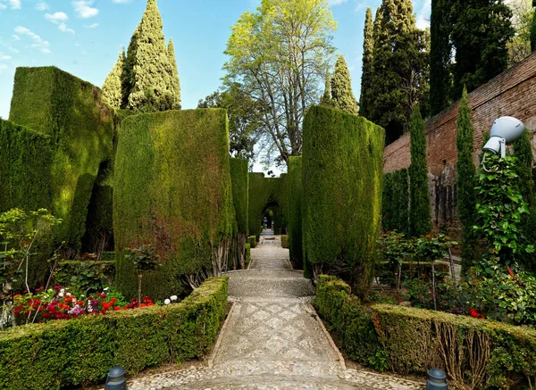 Palacio y jardines de la Alhambra en España, 2015 — Foto de Stock