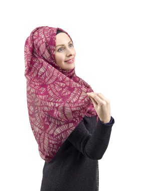 genç güzel Müslüman kadın portre