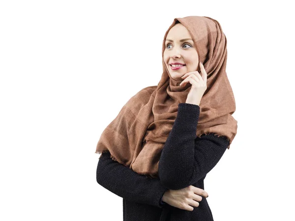 Junge schöne muslimische Frauen Porträt — Stockfoto