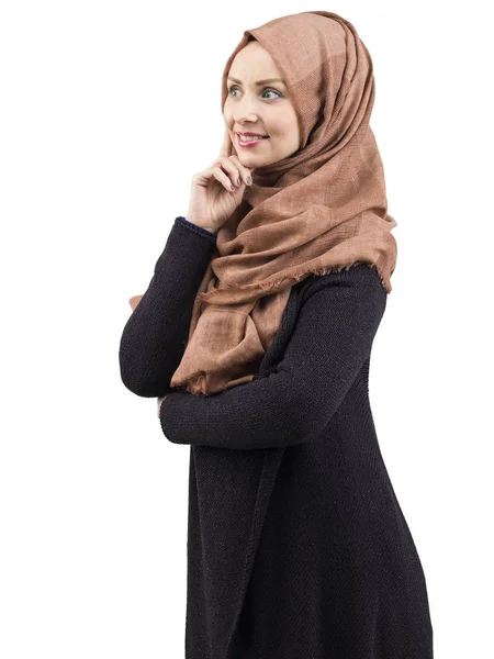Genç güzel Müslüman kadın portre — Stok fotoğraf