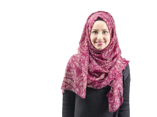 Jovem bonito muçulmano mulheres retrato — Fotografia de Stock
