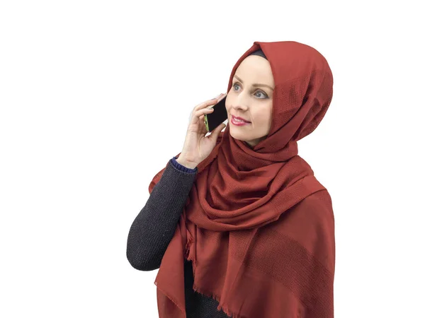 Schöne junge muslimische Frauen mit Schal — Stockfoto