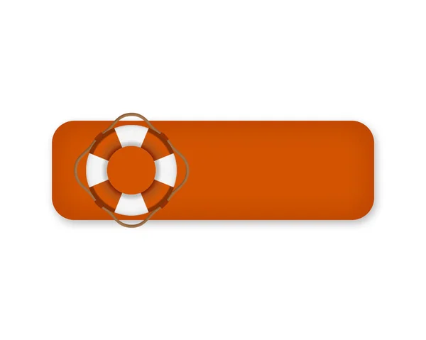 Vectoral πορτοκαλί κουμπί συναγερμού — Φωτογραφία Αρχείου