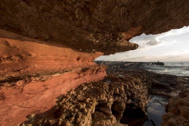 Kayalar ve deniz uzun pozlama