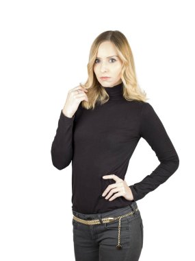 güzel sarışın genç model portre portre