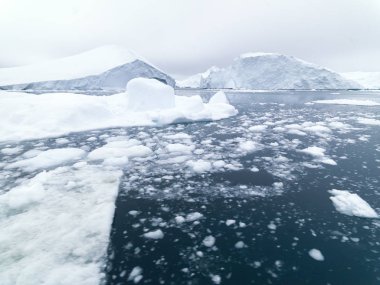 Ilulissat buz Grönland, üzerinde gaciers