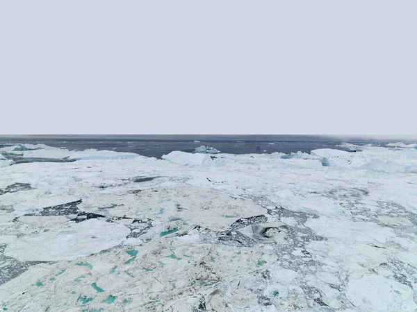 Ledovce v Severním ledovém oceánu v Grónsku — Stock fotografie