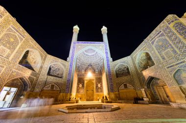 Isfahan, İran'ın Şah Imam Camii. Eylül 2016