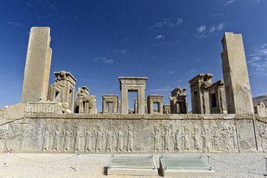 Şiraz, İran'ın Persepolis tarihi şehir, harabeler. Eylül 2016