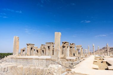 Şiraz, İran'ın Persepolis Kalesi'nde. 