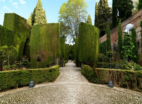 Granada, İspanya 'daki Alhambra Sarayı. — Stok fotoğraf