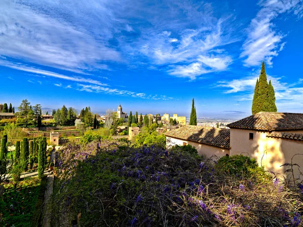 Granada, İspanya 'daki Alhambra Sarayı. — Stok fotoğraf