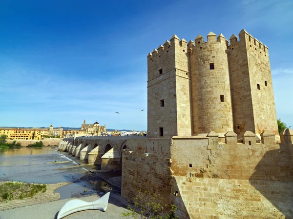 De historische Romeinse brug van Cordoba, Andalusië, Spanje. April 2015 — Stockfoto