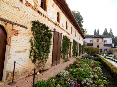Alhambra Palace, Granada, Endülüs, İspanya. 04 Nisan 2015