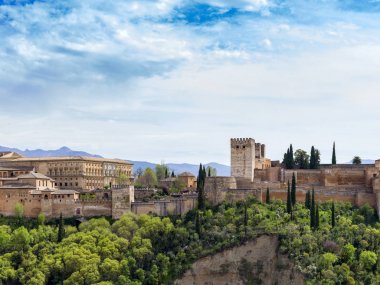 Alhambra Palace Grenada, Endülüs, İspanya.