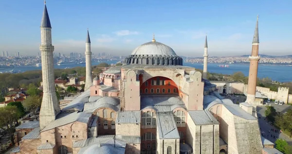 Letecký pohled na chrám Hagia Sophia — Stock fotografie