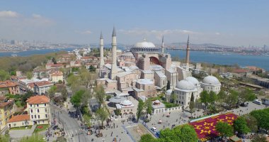 Istanbul tarihi yarımada havadan görünümü