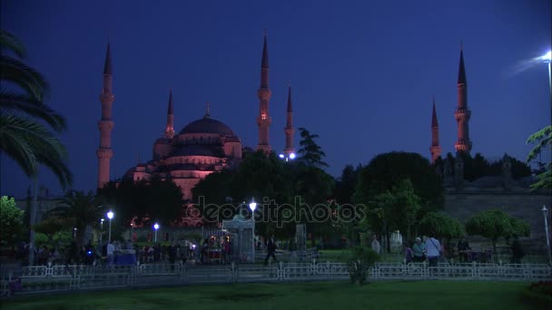 Modrá mešita zastřelen večer s twilight v Istanbulu, Turecko
