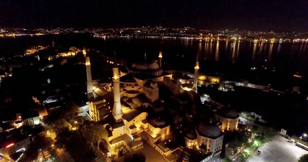 Aerial view of Hagia Sophia in Istanbul, Turkey. — Stock Photo, Image