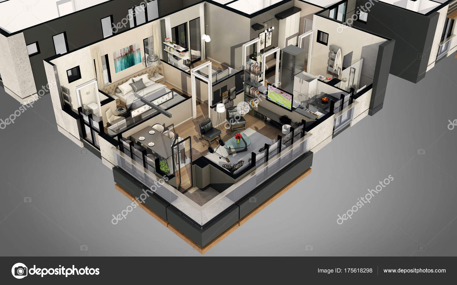 plan appartement etage