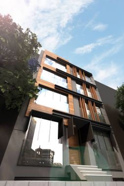 Bina cephe 3D render.