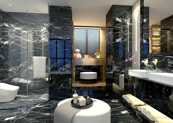 Rendering Del Bagno — Foto Stock