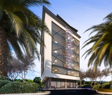 Dış yapı 3d render