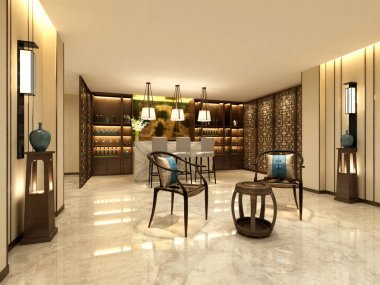 iç tasarım 3D render