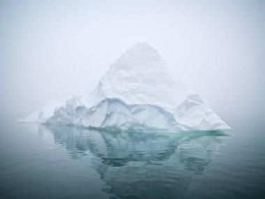 Grönland Kuzey Buz Denizi üzerinde Arctic buzdağları