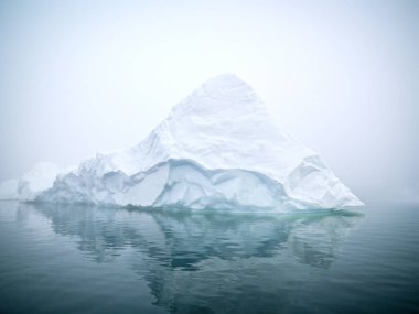 Grönland Kuzey Buz Denizi üzerinde Arctic buzdağları