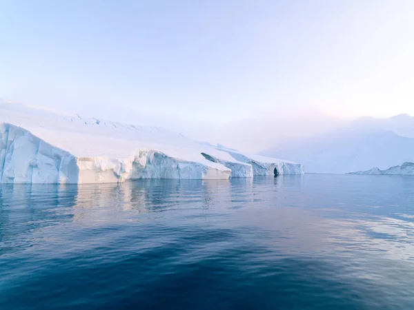 Iceberg Artici Sull Oceano Artico Groenlandia — Foto Stock