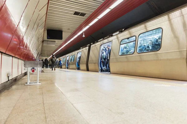 Železniční Stanice Istanbulu Turecku Prosince 2017 — Stock fotografie