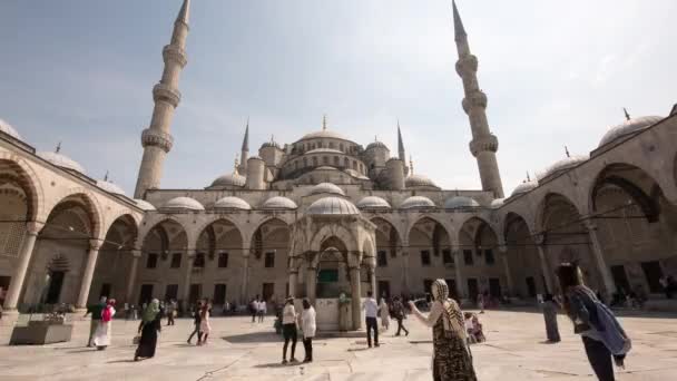 Blue Mosqur Lapso Tempo Istambul Turquia Abril 2017 — Vídeo de Stock