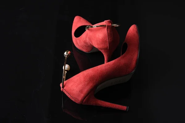 Роскошная Обувь Высоком Каблуке — стоковое фото